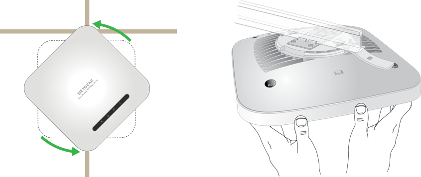 NETGEAR - WAX220 - AP-ді бөлшектеу - 2-қадам AP-ді бөлшектеу - 2-қадам