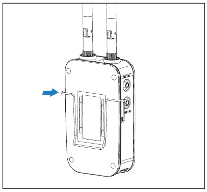 Saramonic - Système HiFi VmicLink5 - Émetteur de poche - Fixation des accessoires - Étape 1 Émetteur de poche - Fixation des accessoires - Étape 1