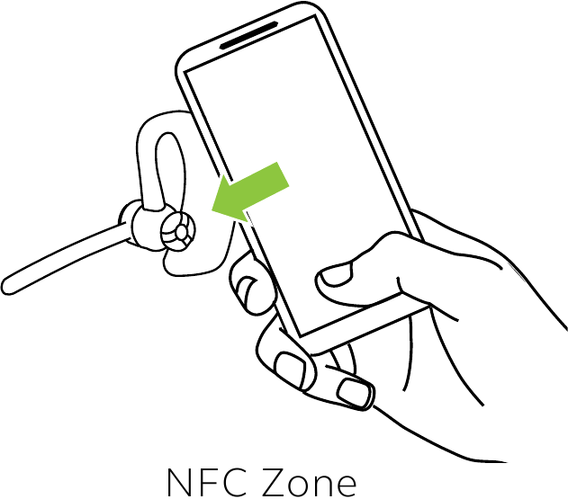 Jabra - Perform 45 - Połącz się ze smartfonem za pomocą NFC Połącz się ze smartfonem za pomocą NFC