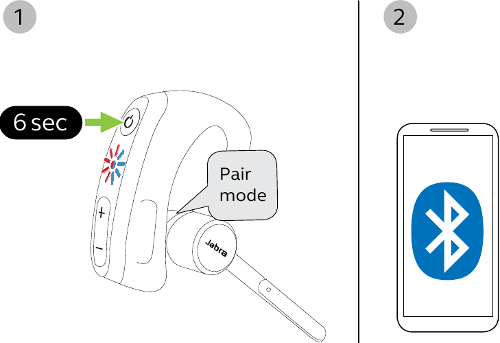 Jabra - Perform 45 - Parowanie ze smartfonem Parowanie ze smartfonem