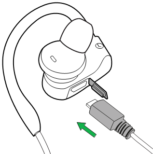 Jabra - Sport Pace Wireless - COMO CARREGAR OS AURICULARES COMO CARREGAR OS AURICULARES