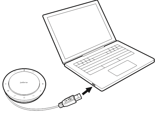 Jabra - Speak 750 - Carregamento USB Carregamento USB