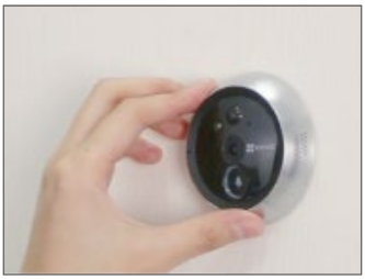 EZVIZ - CP4 - Het kijkgaatje installeren - Model B - Stap 5 Het kijkgaatje installeren - Model B - Stap 5