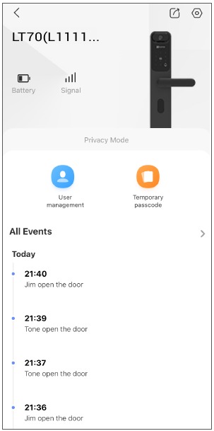 EZVIZ - LT70 - Operazioni sull'app EZVIZ - Pagina principale Operazioni sull'app EZVIZ - Pagina principale