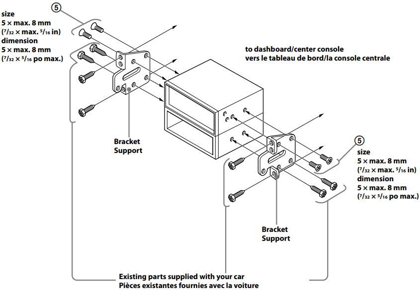 Sony - CDX-GT350MP - Montimi i njësisë në një makinë japoneze - TOYOTA Montimi i njësisë në një makinë japoneze - TOYOTA