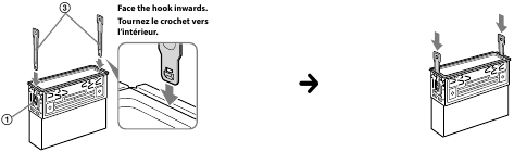 Sony - CDX-GT350MP - Heqja e mbajtëses Heqja e mbajtëses