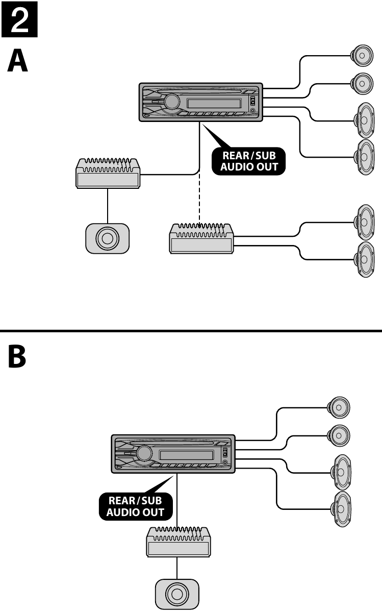 Sony - CDX-GT40U - Connection example Connection example