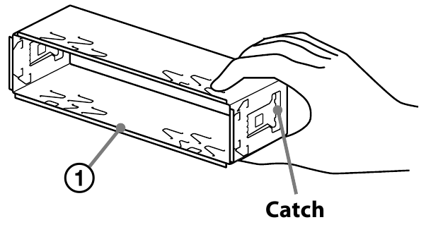Sony - CDX-GT40U - Handle the bracket Handle the bracket