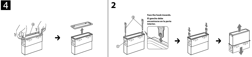 Sony - CDX-GT40U - Removing the protection collar and the bracket Removing the protection collar and the bracket