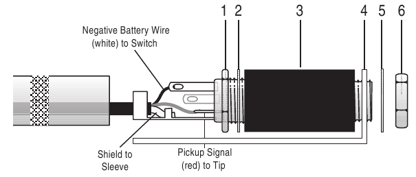 Fishman - Rare Earth - Solda Waya kwenye Jack Solda Waya kwenye Jack