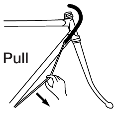 Shimano - TIAGRA RD-4500 - Spajanje i osiguranje sajle Spajanje i osiguranje sajle