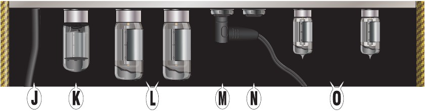 Fender - 57 Custom Deluxe - Vue arrière du châssis Vue arrière du châssis