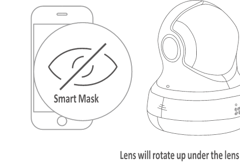 EZVIZ - C6B - Slim masker inschakelen Slim masker inschakelen