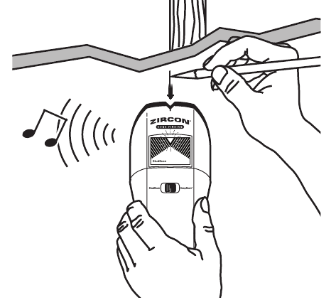 Zircon - StudSensor HD55 - KARKASSI LEIDMINE - Samm 2 KARKASSI LEIDMINE - Samm 2