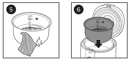 Philips - HD3126 - Қолданар алдындағы дайындық - 1-қадам Қолданар алдындағы дайындық - 1-қадам