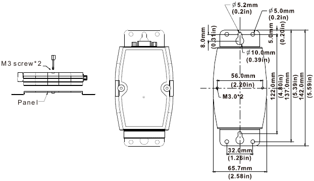 Delta Electronics - IFD8500 - Montaj Yöntemi - Panel Montajı Montaj Yöntemi - Panel Montajı