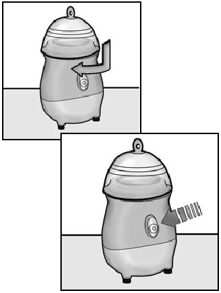 ARIETE - Blendy 570 - Aseta kansi (I) moottoriosaan (D) ja kierrä sitä myötäpäivään Aseta kansi (I) moottoriosaan (D) ja kierrä sitä myötäpäivään