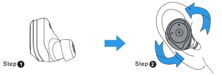 TOZO - NC9 Plus - Como usar seus fones de ouvido TOZO - Passo 1 Como usar seus fones de ouvido TOZO - Passo 1