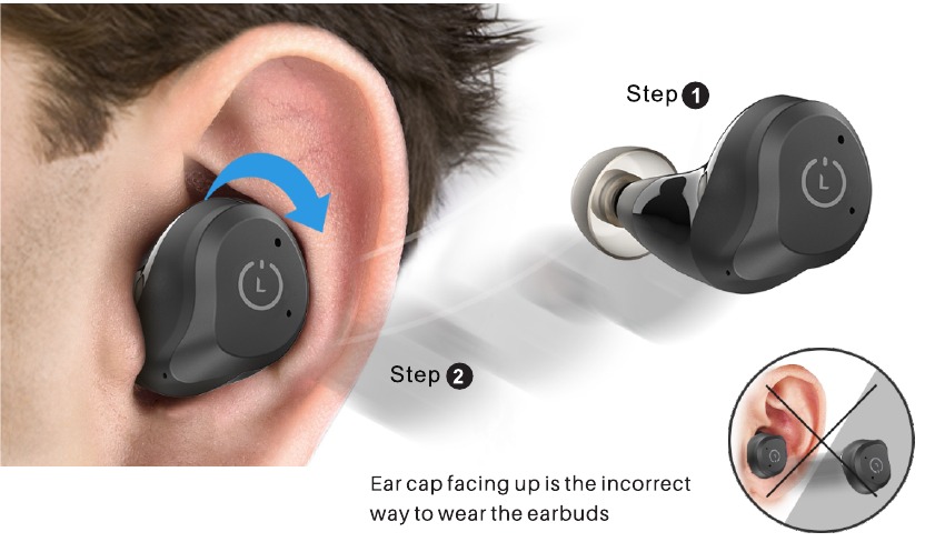 TOZO - NC9 Plus - Como usar seus fones de ouvido TOZO - Passo 2 Como usar seus fones de ouvido TOZO - Passo 2