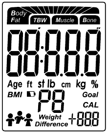 TrueLife - FitScale W3 - LCD display LCD display