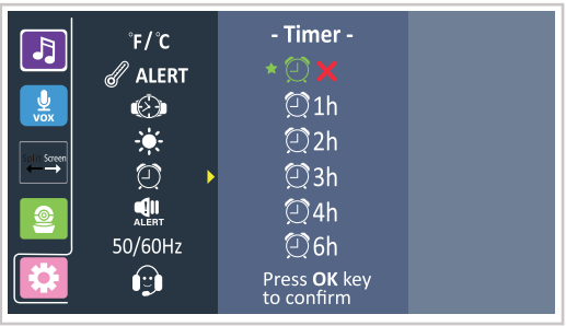 Babysense - HD-S2 - Laikmačio nustatymas Laikmačio nustatymas