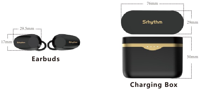 Srhythm - S5 - Dimenzije proizvoda Dimenzije proizvoda