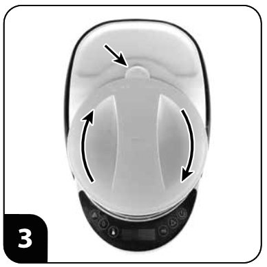 Baby Brezza - Formula Pro Advanced - Az első üveg elkészítése - 3. lépés Az első üveg elkészítése - 3. lépés