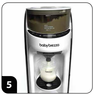 Baby Brezza - Formula Pro Advanced - Az első üveg elkészítése - 9. lépés Az első üveg elkészítése - 9. lépés