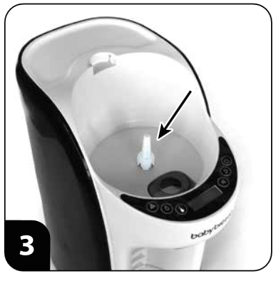 Baby Brezza - Formula Pro Advanced - Beállítási útmutató - 3. lépés Beállítási útmutató - 3. lépés