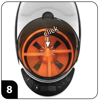 Baby Brezza - Formula Pro Advanced - Beállítási útmutató - 8. lépés Beállítási útmutató - 8. lépés