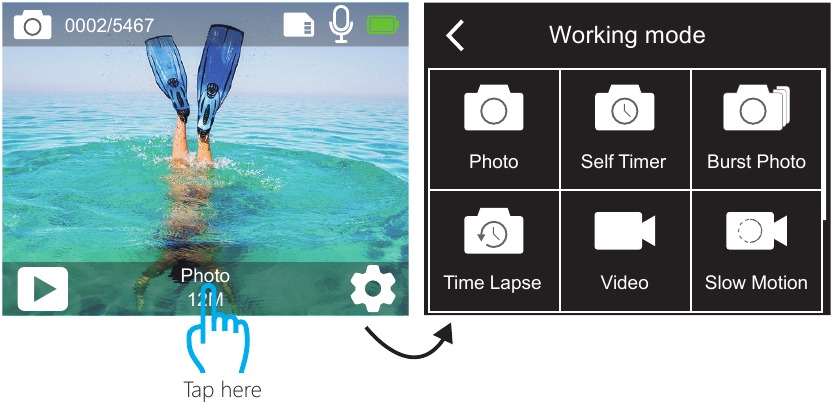 Dragon Touch - Vista 5 - MUHTASARI WA MODI - menyu ya modi MUHTASARI WA MODI - menyu ya modi
