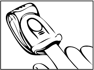 HoMedics - PX-100 - ӨЛШЕУ ТӘРТІБІ - 1-қадам - Саусақты қою ӨЛШЕУ ТӘРТІБІ - 1-қадам - Саусақты қою