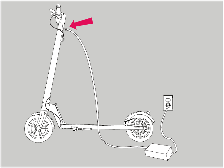 Gotrax - XR Ultra - Ładowanie urządzenia Ładowanie urządzenia