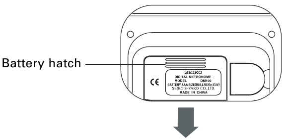 Seiko - DM100 - Kaip pakeisti baterijas Kaip pakeisti baterijas