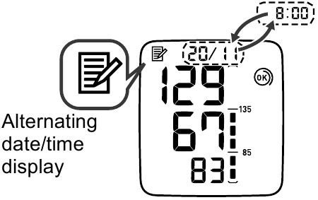 Omron - RS3 - Vizualizarea citirilor stocate în memorie Vizualizarea citirilor stocate în memorie