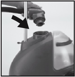 Conair - GS7 - Fixação da Mangueira da Unidade - Passo 1 - Inserir Fixação da Mangueira da Unidade - Passo 1 - Inserir