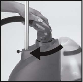 Conair - GS7 - Fixação da Mangueira da Unidade - Passo 2 - Girar Fixação da Mangueira da Unidade - Passo 2 - Girar