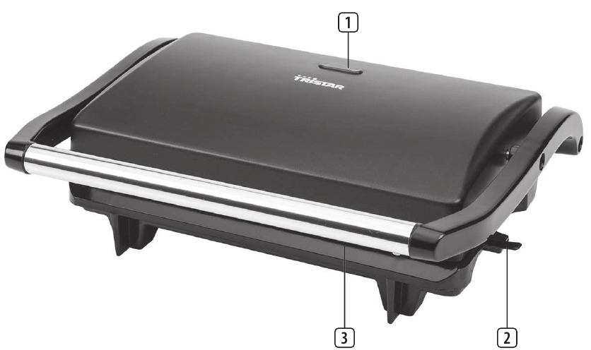 Tristar - GR-2650 - Prehľad zariadenia Prehľad zariadenia