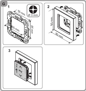SOMFY - Smoove 1 Tw io - Installation af Smoove 1 Tw io-kontrolpunktet Installation af Smoove 1 Tw io-kontrolpunktet