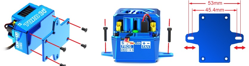 Skyrc - TORO SC120 - Montiranje kontrole brzine u vozilo Montiranje kontrole brzine u vozilo