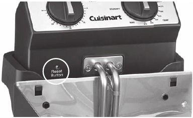 Cuisinart - CDF-200 - Safety Features - Reset button location Safety Features - Reset button location