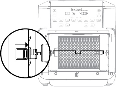 Instant Pot - VORTEX PRO - Removing the accessories - Step 2 Removing the accessories - Step 2