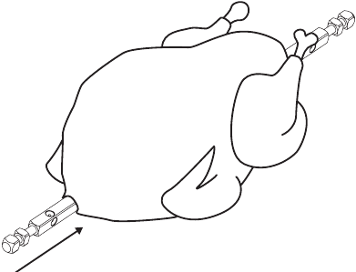 Instant Pot - VORTEX PRO - Using rotisserie spit and forks - Step 3 Using rotisserie spit and forks - Step 3