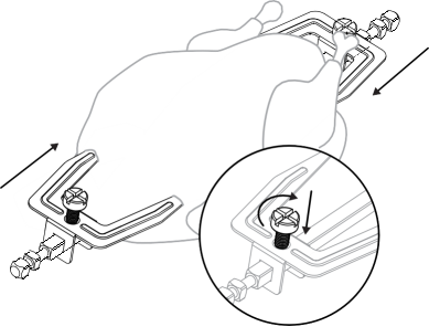 Instant Pot - VORTEX PRO - Using rotisserie spit and forks - Step 4 Using rotisserie spit and forks - Step 4