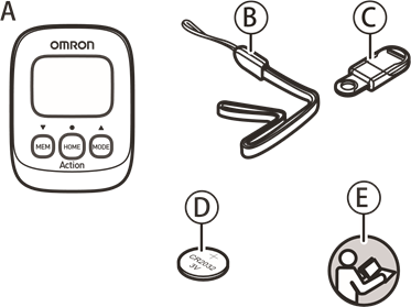 Omron - Walking style IV - Bileşenler Bileşenler