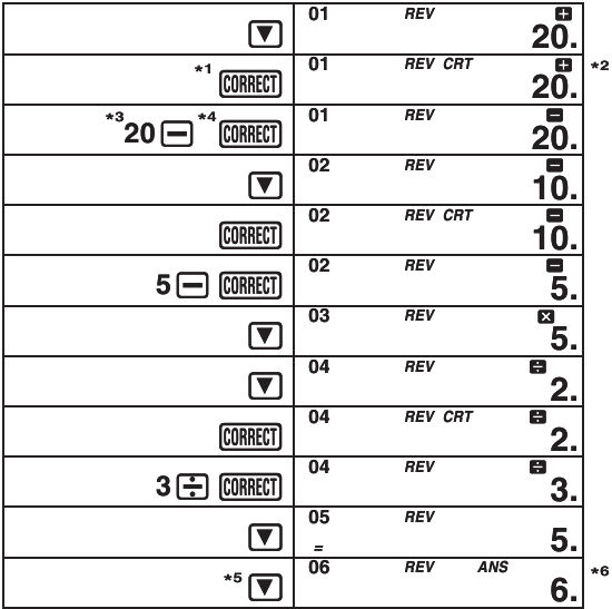 Casio - MJ-12VC - Bir Hesaplamayı Gözden Geçirme - Bir hesaplamayı düzenleme Bir Hesaplamayı Gözden Geçirme - Bir hesaplamayı düzenleme