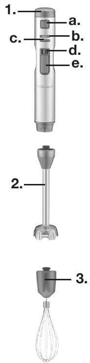 Cuisinart - Smart Stick CSB-400CD - OMINAISUUDET JA KOMPONENTIT - Osa 1 OMINAISUUDET JA KOMPONENTIT - Osa 1