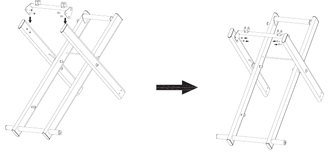 Cuisinart - CGG-240 - Navodila za sestavljanje - 1. korak - Sklop leve zgornje cevi Navodila za sestavljanje - 1. korak - Sklop leve zgornje cevi