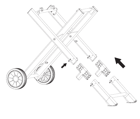 Cuisinart - CGG-240 - Navodila za sestavljanje - 3. korak - Sklop noge Navodila za sestavljanje - 3. korak - Sklop noge