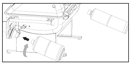 Cuisinart - CGG-240 - Namestitev plinske jeklenke Namestitev plinske jeklenke